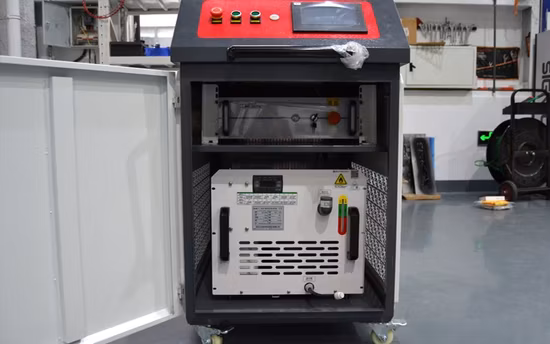 Señal de máquina de soldadura láser de mano